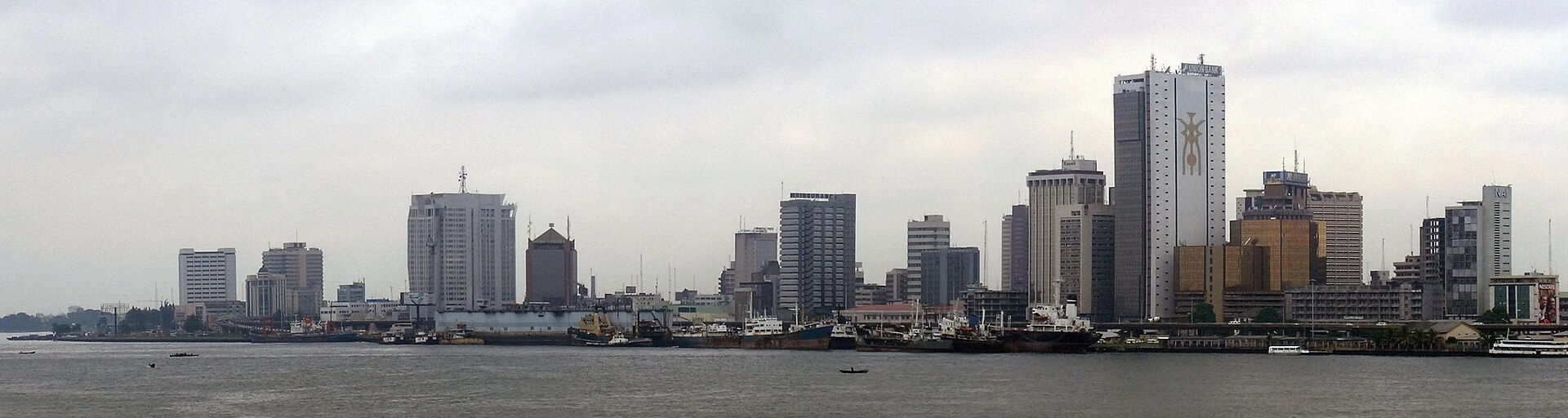 Marina commercial skyline in Lagos, Nigeria